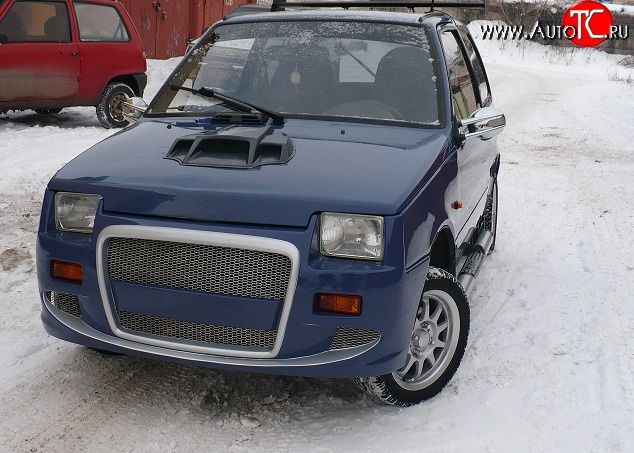 4 389 р. Передний бампер Я-робот V1  Лада Ока 1111 (1988-2008) (Неокрашенный)  с доставкой в г. Кемерово