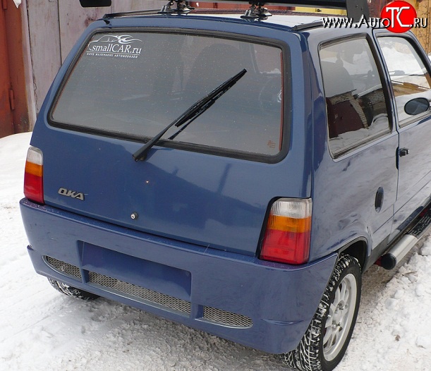 2 599 р. Задний бампер Я-робот  Лада Ока 1111 (1988-2008) (Неокрашенный)  с доставкой в г. Кемерово