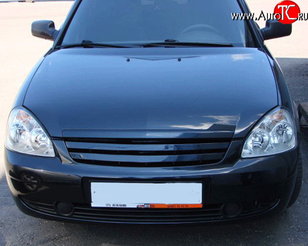 919 р. Радиаторная решётка M-VRS Лада Приора 2172 хэтчбек дорестайлинг (2008-2014) (Материал: стеклопластик, Неокрашенная)  с доставкой в г. Кемерово