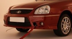 5 799 р. Передний бампер Торино Лада Приора 2172 хэтчбек дорестайлинг (2008-2014) (Неокрашенный)  с доставкой в г. Кемерово. Увеличить фотографию 3