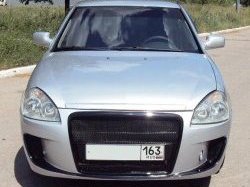 9 706 р. Передний бампер Я-робот  Лада Приора ( 2170,  2171,  2172,  21728) (2007-2018) седан дорестайлинг, универсал дорестайлинг , хэтчбек дорестайлинг, купе дорестайлинг, купе рестайлинг, седан рестайлинг, универсал рестайлинг, хэтчбек рестайлин (Неокрашенный, вставки под туманки)  с доставкой в г. Кемерово. Увеличить фотографию 11