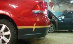 5 749 р. Накладка заднего бампера Racing Volkswagen Polo 5 седан дорестайлинг (2009-2015) (Неокрашенная)  с доставкой в г. Кемерово. Увеличить фотографию 2