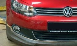 1 149 р. Реснички Racing  Volkswagen Polo  5 (2009-2015) седан дорестайлинг, хэтчбек дорестайлинг (Неокрашенные)  с доставкой в г. Кемерово. Увеличить фотографию 2