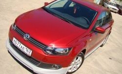 1 149 р. Реснички Racing  Volkswagen Polo  5 (2009-2015) седан дорестайлинг, хэтчбек дорестайлинг (Неокрашенные)  с доставкой в г. Кемерово. Увеличить фотографию 3
