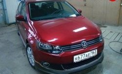 1 149 р. Реснички Racing  Volkswagen Polo  5 (2009-2015) седан дорестайлинг, хэтчбек дорестайлинг (Неокрашенные)  с доставкой в г. Кемерово. Увеличить фотографию 4