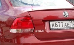 Лип спойлер Racing Volkswagen Polo  5 (2009-2020) седан дорестайлинг, хэтчбек рестайлинг