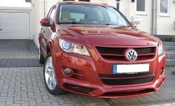 869 р. Накладки на фары CT Volkswagen Tiguan NF дорестайлинг (2006-2011) (Неокрашенные)  с доставкой в г. Кемерово. Увеличить фотографию 2