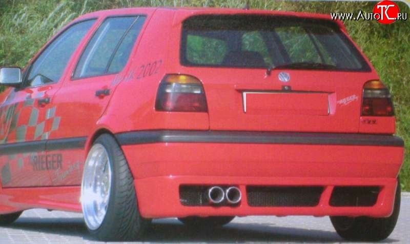 4 399 р. Накладка заднего бампера Fast Volkswagen Golf 3 (1991-1998)  с доставкой в г. Кемерово