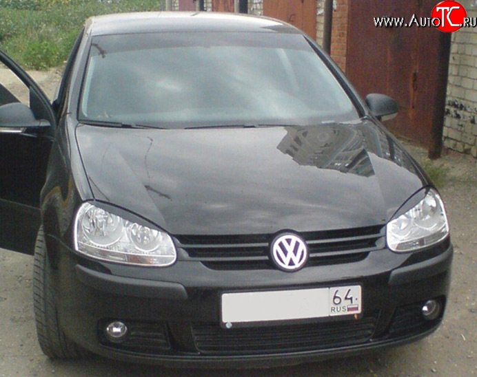 919 р. Реснички на фары М-версия Volkswagen Golf 5 хэтчбэк (2003-2009) (Неокрашенные)  с доставкой в г. Кемерово