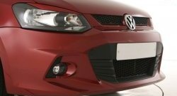 7 249 р. Передний бампер Sport Volkswagen Polo 5 седан дорестайлинг (2009-2015) (Неокрашенный)  с доставкой в г. Кемерово. Увеличить фотографию 3