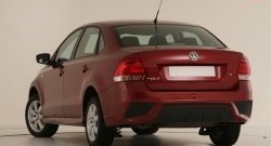 7 249 р. Задний бампер Sport Volkswagen Polo 5 седан дорестайлинг (2009-2015) (Неокрашенный)  с доставкой в г. Кемерово. Увеличить фотографию 2