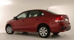 7 249 р. Задний бампер Sport Volkswagen Polo 5 седан дорестайлинг (2009-2015) (Неокрашенный)  с доставкой в г. Кемерово. Увеличить фотографию 3