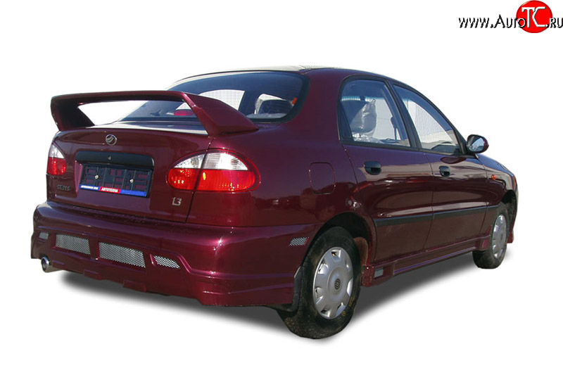 4 099 р. Задний бампер Sprint Daewoo Lanos T100 дорестайлинг, седан (1997-2002) (Неокрашенный)  с доставкой в г. Кемерово