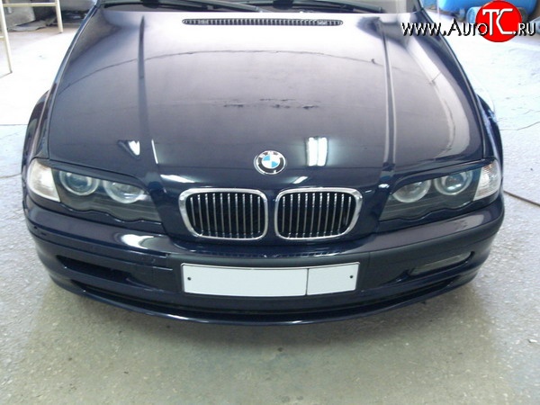 1 149 р. Реснички CarZone  BMW 3 серия  E46 (1998-2001) седан дорестайлинг (Неокрашенные)  с доставкой в г. Кемерово