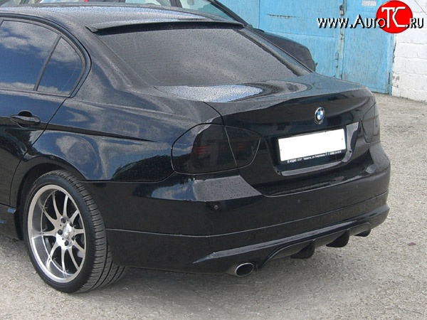 5 999 р. Накладка заднего бампера AC SHNITZER BMW 3 серия E90 седан дорестайлинг (2004-2008) (Неокрашенный)  с доставкой в г. Кемерово