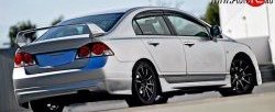 4 999 р. Накладка заднего бампера Mugen Honda Civic FD седан дорестайлинг (2005-2008)  с доставкой в г. Кемерово. Увеличить фотографию 2