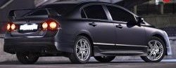4 999 р. Накладка заднего бампера Mugen Honda Civic FD седан дорестайлинг (2005-2008)  с доставкой в г. Кемерово. Увеличить фотографию 3