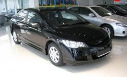 5 399 р. Пороги накладки Mugen Honda Civic FD седан дорестайлинг (2005-2008) (Неокрашенные)  с доставкой в г. Кемерово. Увеличить фотографию 4
