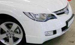 1 149 р. Реснички Mugen  Honda Civic  FD (2005-2011) седан дорестайлинг, седан рестайлинг (Неокрашенные)  с доставкой в г. Кемерово. Увеличить фотографию 2