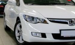 1 149 р. Реснички Mugen  Honda Civic  FD (2005-2011) седан дорестайлинг, седан рестайлинг (Неокрашенные)  с доставкой в г. Кемерово. Увеличить фотографию 3