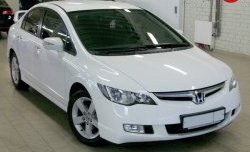1 149 р. Реснички Mugen  Honda Civic  FD (2005-2011) седан дорестайлинг, седан рестайлинг (Неокрашенные)  с доставкой в г. Кемерово. Увеличить фотографию 4