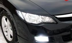 1 149 р. Реснички Mugen  Honda Civic  FD (2005-2011) седан дорестайлинг, седан рестайлинг (Неокрашенные)  с доставкой в г. Кемерово. Увеличить фотографию 5