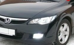 1 149 р. Реснички Mugen  Honda Civic  FD (2005-2011) седан дорестайлинг, седан рестайлинг (Неокрашенные)  с доставкой в г. Кемерово. Увеличить фотографию 6