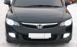1 149 р. Реснички Mugen  Honda Civic  FD (2005-2011) седан дорестайлинг, седан рестайлинг (Неокрашенные)  с доставкой в г. Кемерово. Увеличить фотографию 8