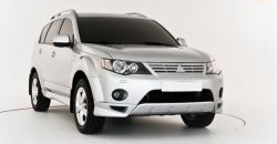 679 р. Радиаторная решётка Sport Mitsubishi Outlander XL (CW)  дорестайлинг (2005-2009) (Неокрашенная)  с доставкой в г. Кемерово. Увеличить фотографию 3