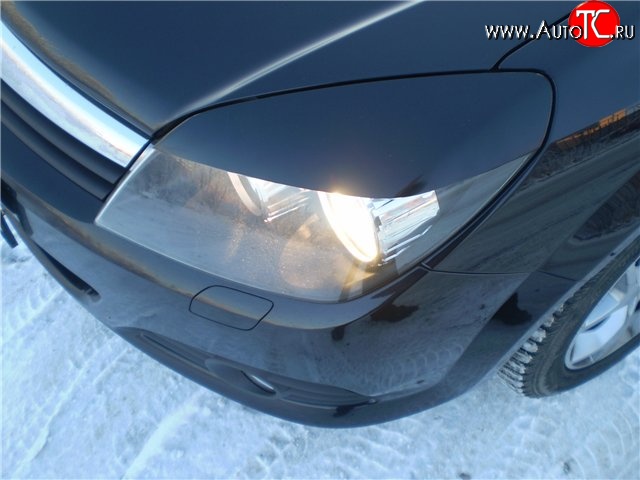 679 р. Реснички AGT  Opel Astra ( H,  H GTC) (2004-2011) универсал, хэтчбек 3 дв. дорестайлинг, хэтчбек 5дв дорестайлинг, хэтчбек 3 дв. рестайлинг (Неокрашенные)  с доставкой в г. Кемерово