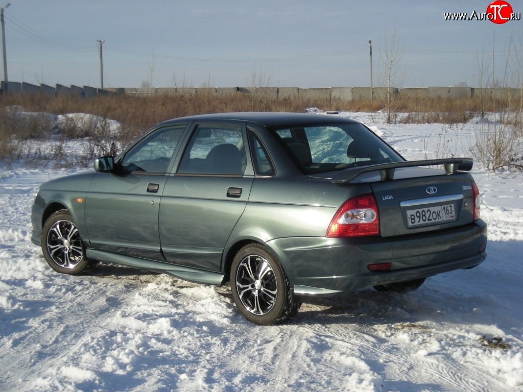 859 р. Спойлер Матэ Лада Приора 2170 седан дорестайлинг (2007-2014) (Неокрашенный)  с доставкой в г. Кемерово