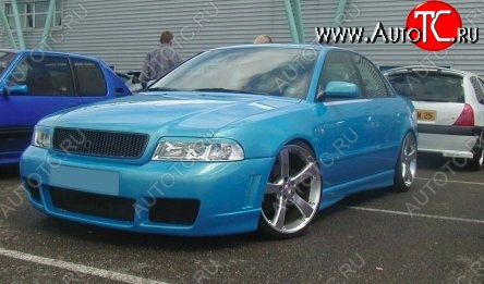 999 р. Реснички на фары CT Audi A4 B5 8D2 седан дорестайлинг (1994-1997) (Неокрашенные)  с доставкой в г. Кемерово