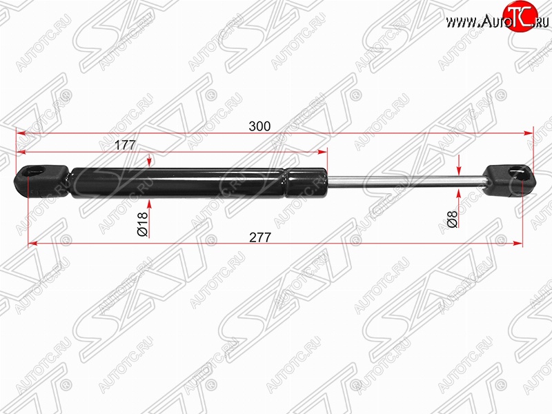 589 р. Упор крышки багажника SAT (газовый) Volkswagen Jetta A4 седан (1998-2005)  с доставкой в г. Кемерово