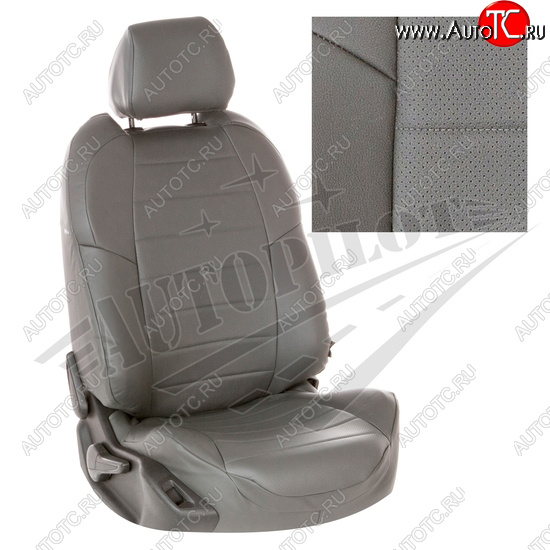 13 649 р. Чехлы сидений AUTOPILOT Экокожа (ЗС 40/60)  Audi A1  8XA хэтчбэк 5 дв. (2010-2018) дорестайлинг, рестайлинг (Серый + Серый)  с доставкой в г. Кемерово