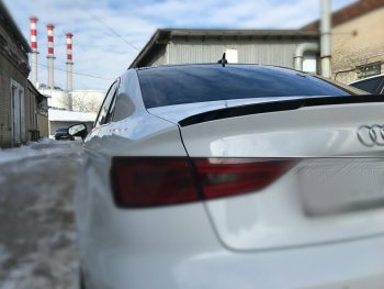 3 399 р. Лип спойлер АВТОКРАТ  Audi A3  8VS седан (2012-2016) дорестайлинг (Неокрашенный)  с доставкой в г. Кемерово. Увеличить фотографию 3