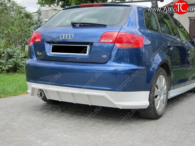 17 899 р. Накладка на задний бампер Rieger Audi A3 8P1 хэтчбэк 3 дв. дорестайлинг (2003-2005)  с доставкой в г. Кемерово