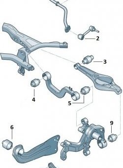 1 079 р. Полиуретановый сайлентблок поперечного рычага задней подвески Точка Опоры  Audi A3 ( 8PA хэтчбэк 5 дв.,  8P1 хэтчбэк 3 дв.) (2003-2013), Seat Altea  5P (2004-2013), Seat Leon  1P хэтчбэк 5 дв. (2005-2009), Seat Toledo  универсал (2004-2009), Skoda Octavia  A5 (2004-2008), Skoda Superb ( B6 (3T),  B6 (3T5),  (B6) 3T) (2008-2015), Skoda Yeti (2009-2013), Volkswagen Golf  5 (2003-2009), Volkswagen Golf Plus  5 (2004-2009), Volkswagen Jetta  A6 (2011-2015), Volkswagen Passat  B6 (2005-2011), Volkswagen Tiguan  NF (2006-2011), Volkswagen Touran  1T (2003-2006)  с доставкой в г. Кемерово. Увеличить фотографию 2