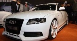 19 899 р. Накладка на передний бампер Rieger Audi A4 B8 дорестайлинг, седан (2007-2011)  с доставкой в г. Кемерово. Увеличить фотографию 2