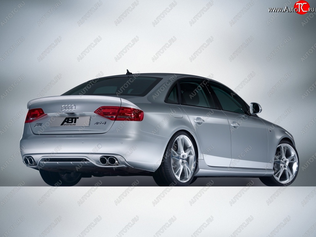 19 899 р. Накладка на задний бампер ABT Audi A4 B8 дорестайлинг, седан (2007-2011)  с доставкой в г. Кемерово