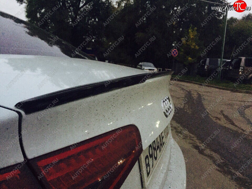 3 089 р. Лип спойлер АВТОКРАТ  Audi A4  B8 (2011-2015) рестайлинг, седан (Неокрашенный)  с доставкой в г. Кемерово