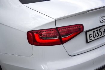 3 089 р. Лип спойлер АВТОКРАТ  Audi A4  B8 (2011-2015) рестайлинг, седан (Неокрашенный)  с доставкой в г. Кемерово. Увеличить фотографию 2