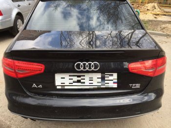 3 089 р. Лип спойлер АВТОКРАТ  Audi A4  B8 (2011-2015) рестайлинг, седан (Неокрашенный)  с доставкой в г. Кемерово. Увеличить фотографию 3