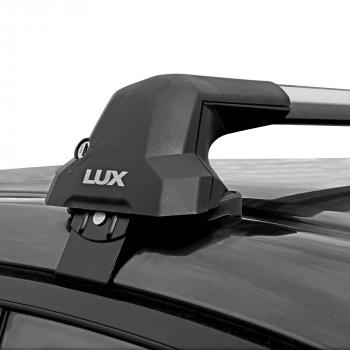 16 889 р. Багажник в сборе в обхват дверного проема LUX CITY  Audi A4  B9 (2016-2020) дорестайлинг,седан (черные дуги, длина 105 см)  с доставкой в г. Кемерово. Увеличить фотографию 3