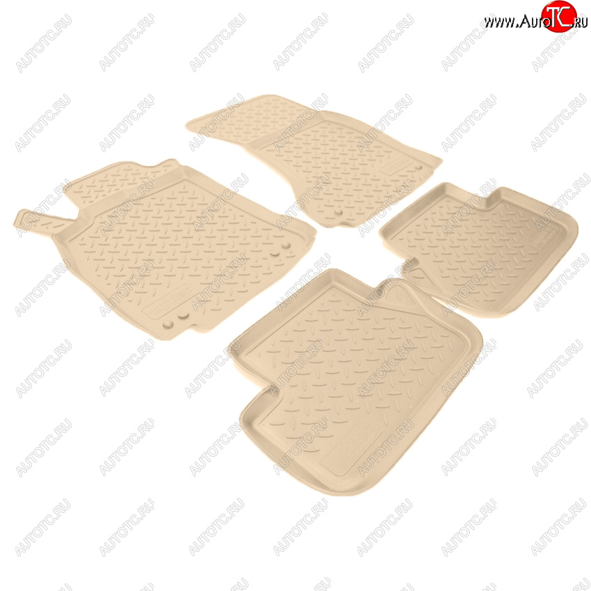 3 599 р. Коврики салона Norplast Unidec  Audi A4  B8 (2007-2015) дорестайлинг, седан, дорестайлинг, универсал, рестайлинг, седан (Цвет: бежевый)  с доставкой в г. Кемерово