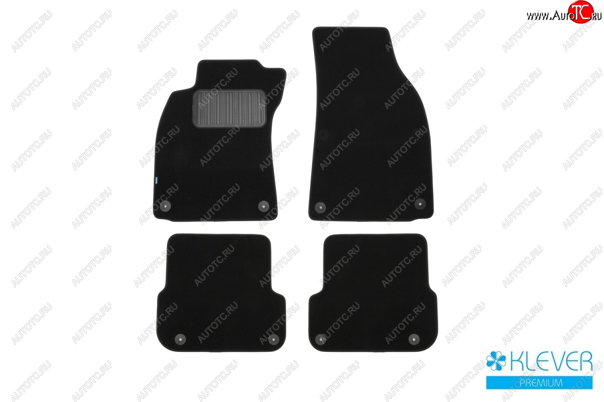9 549 р. Коврики в салон (текстиль) (4D/5D) Klever Premium Audi A4 B7 седан (2004-2008)  с доставкой в г. Кемерово