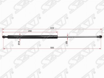 Упор крышки багажника SAT (газовый) Audi A4  B6 (2000-2006) универсал