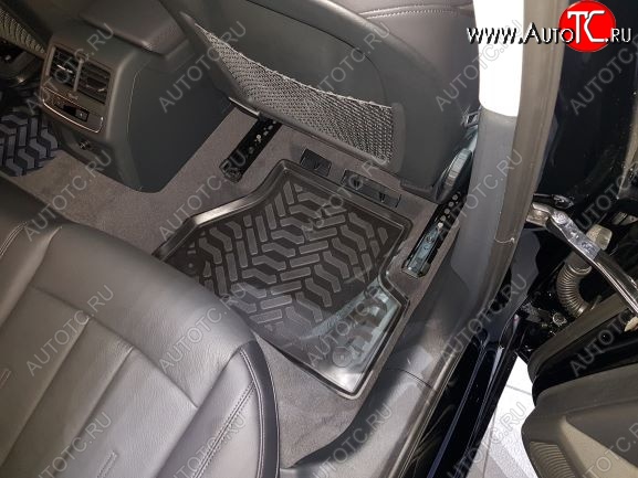 3 069 р. Комплект ковриков в салон Aileron 3D (с подпятником)  Audi A5  F5 (2016-2020) дорестайлинг, купе, дорестайлинг, лифтбэк  с доставкой в г. Кемерово