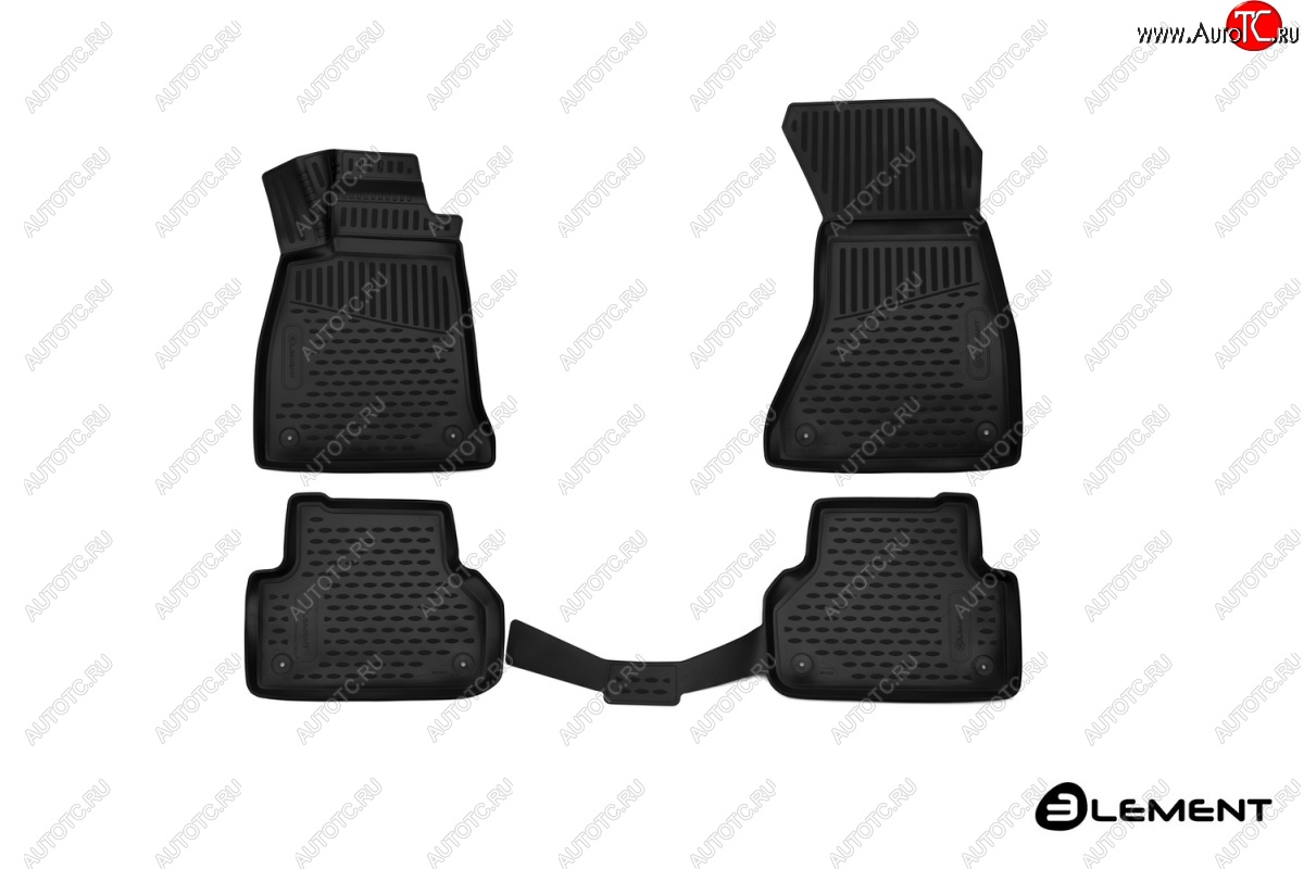 3 269 р. Коврики 3D в салон (полиуретан) 4WD Element Audi A5 F5 дорестайлинг, лифтбэк (2016-2020)  с доставкой в г. Кемерово