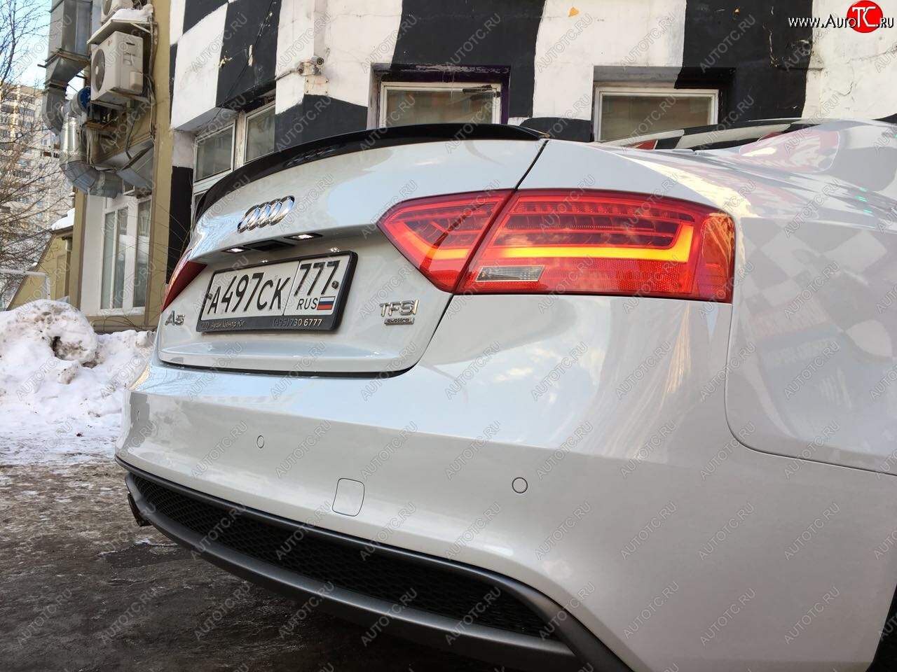 3 599 р. Лип спойлер АВТОКРАТ  Audi A5  8T (2007-2011) дорестайлинг, лифтбэк (Неокрашенный)  с доставкой в г. Кемерово