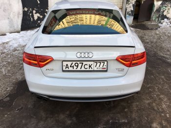 3 599 р. Лип спойлер АВТОКРАТ  Audi A5  8T (2007-2011) дорестайлинг, лифтбэк (Неокрашенный)  с доставкой в г. Кемерово. Увеличить фотографию 2